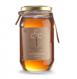 Conscious Food Wild Forest Honey Natural  Glass Jar  500 grams